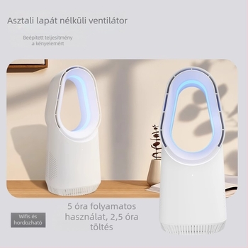 Lapát nélküli toronyventilátor, 060A, USB-tápellátás 5V/6W, brushless motor, érintőképernyős vezérlés