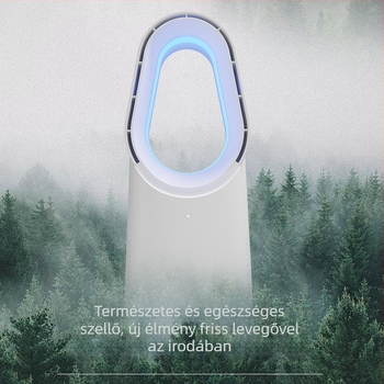 Lapát nélküli toronyventilátor, 060A, USB-tápellátás 5V/6W, brushless motor, érintőképernyős vezérlés