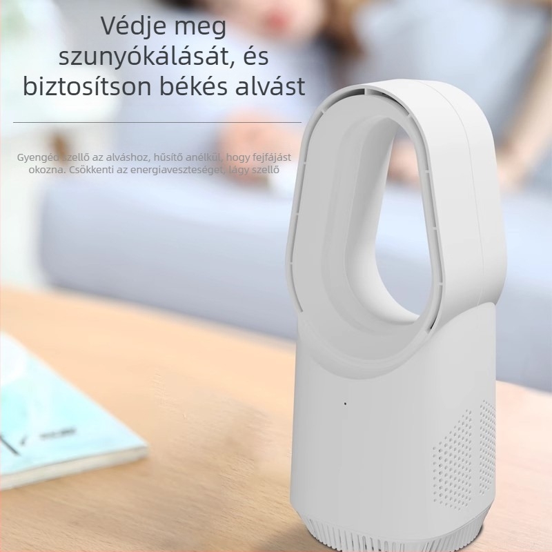 Lapát nélküli toronyventilátor, 060A, USB-tápellátás 5V/6W, brushless motor, érintőképernyős vezérlés