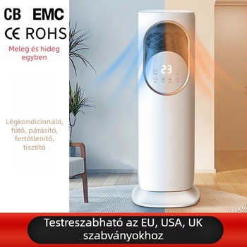 Milian 5A Lapát nélküli fűtés–hűtéses ventilátor, nedvesítés és fertőtlenítés, 1880W, 220V, 3 sebesség, víztartály 1.0–2.5 L, távirányító