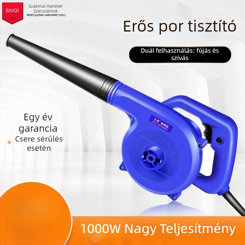 Porfúvó pisztoly – Magas teljesítményű 220V-os elektromos poreltávolító eszköz építkezéshez (nincs vákuum)