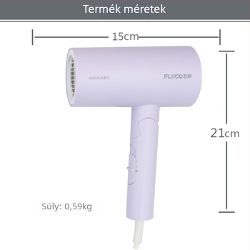 FH6277 hajszárító összecsukható markolattal, Brushed DC motor, 1800W, 220V, koncentrátorfej