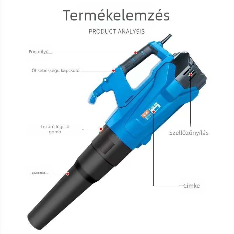 Ipari ventilátor Q1F-FF-120 öt sebességű szabályozással, nagy teljesítményű porgyűjtő, AC tápegység