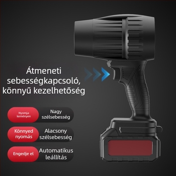 Kábel nélküli lítium-ionos blower autóhoz és otthonhoz, nagy teljesítmény, 220V névleges, újratölthető
