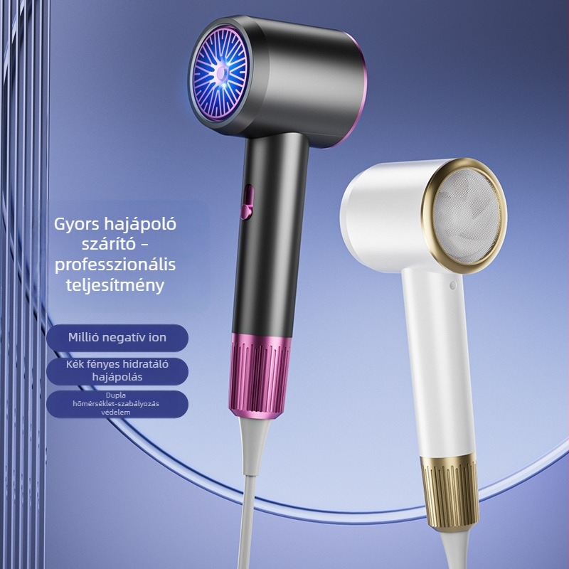 Hajszárító DC motorral, kefés motorral, 1500W, 220V, hideg/meleg levegő, túlmelegedés elleni védelem