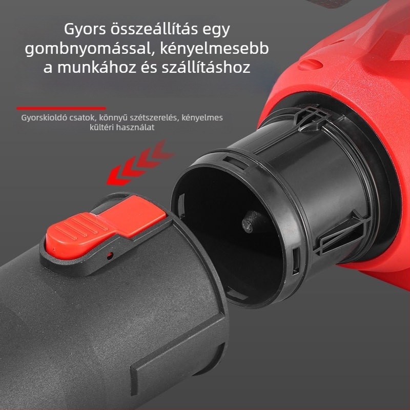 Nagy teljesítményű brushless lítium akkumulátoros kültéri háztartási fújó, hó- és levélfújás, 220V, újratölthető