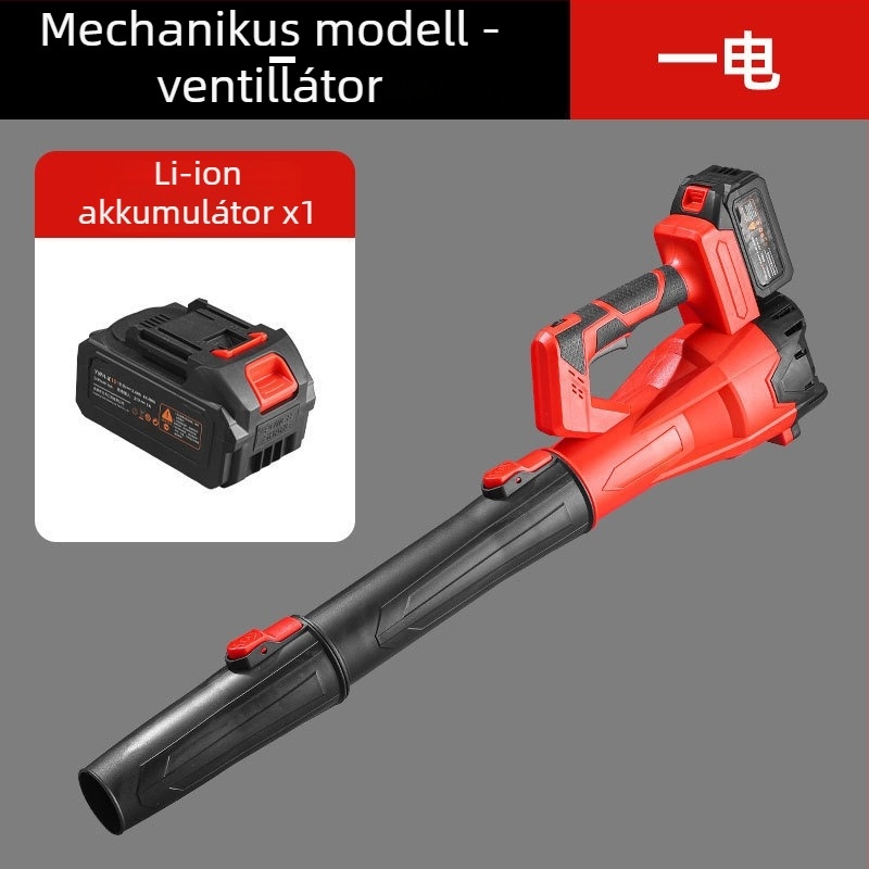 Nagy teljesítményű brushless lítium akkumulátoros kültéri háztartási fújó, hó- és levélfújás, 220V, újratölthető