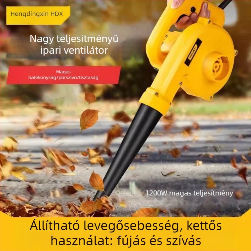 Ipari osztályú kézi fúvó – nagy teljesítmény, állítható sebesség, 21V, háztartási és autóhasználatra, hamu- és porfújás