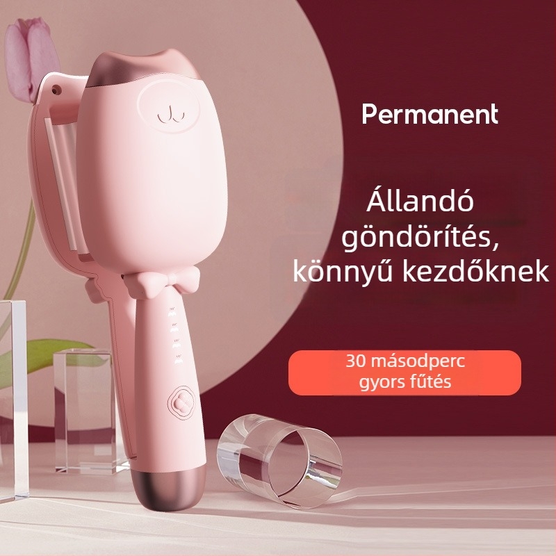 Kerámiás curling pálca negatív ion technológiával, 46W, 220V, 15 hőmérséklet-beállítás, minden hajtípushoz