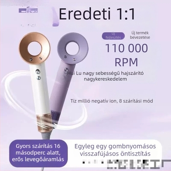 Lefen 1600W hajszárító, szénkefe nélküli motor, negatív ionok a hajápolásért, 220V, 4 sebesség, zaj 60–70 dB, gyors szárítás