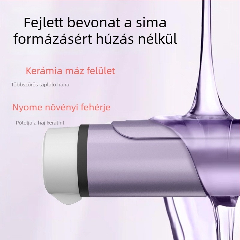 3 az 1-ben vezeték nélküli curling vas turmalin-kerámiás fűtőelem, negatív ionos hajápolás, automatikus kikapcsolás