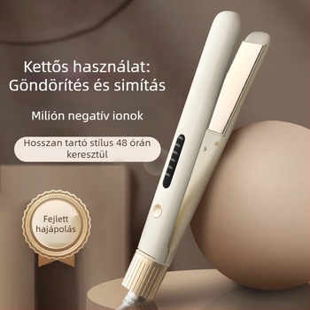 2-in-1 hajvasaló és göndörítő, kerámia lemezek 16–20 mm, 55W, 100–240V, kompakt és hordozható, 10 hőmérséklet‑szint