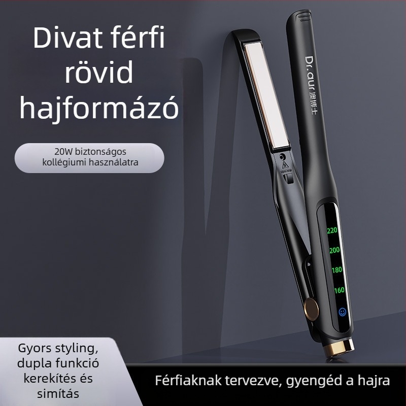 Zino kettős funkciójú hajvasaló és göndörítő kerámiabevonatú 21–30 mm-es hengérrel, 220V-os, 20W, 4 hőmérséklet-szint, nedves és száraz hajra