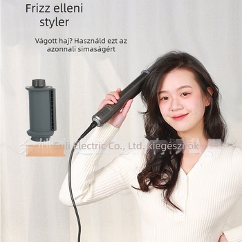 Negatív ionos hajformázó készlet: szárítás, egyenesítés és göndörítés; Modell AG02, 1100W, Brushless DC motor, 220V, hőmérséklet-szabályozás hideg/meleg levegő