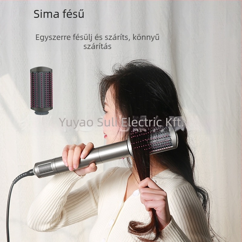 Negatív ionos hajformázó készlet: szárítás, egyenesítés és göndörítés; Modell AG02, 1100W, Brushless DC motor, 220V, hőmérséklet-szabályozás hideg/meleg levegő