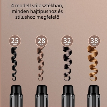 Kerámiabetéttel rendelkező hajcsavaró vas (kábeles üzemmód, 220V, 20W)