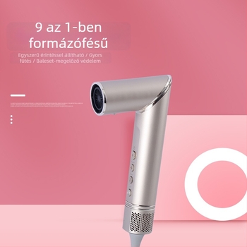 Formázó fésű haj egyenesítéséhez és göndörítéséhez, összecsukható fogantyú, kefe nélküli motor, negatív ionok, 1400 W, 220–240 V