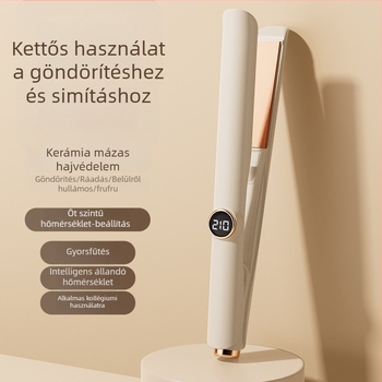 Digitális kijelzős három az egyben hajvasaló és göndörítő, kerámia melegítőlemez, 31 mm+ kerámia hengert, nedves és száraz használat, 110-240V AC
