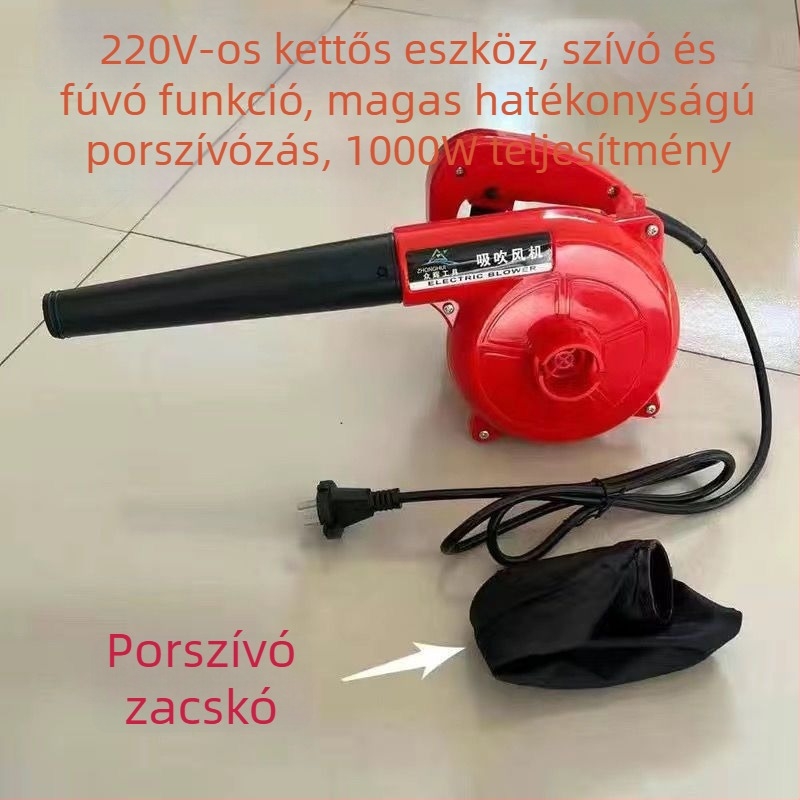 Ipari poreltávolító fúvó, nagy teljesítmény, 21V, beépített porszívó nélkül
