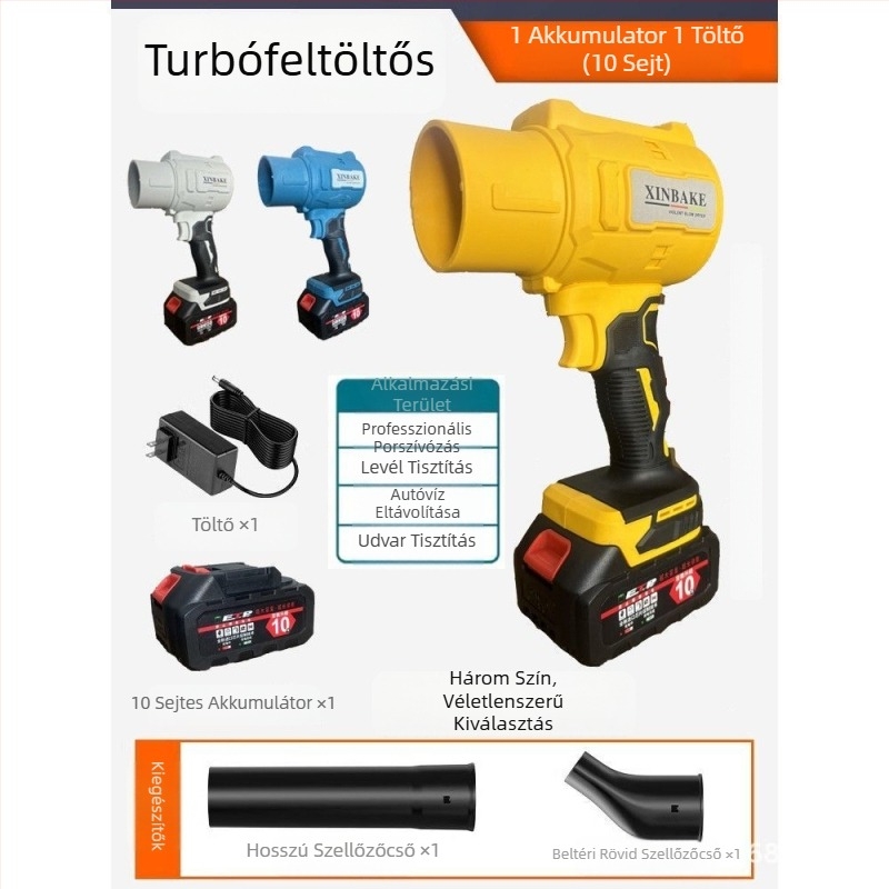 Zhen hu Ipari lítiumakkumulátoros levegőfúvó, 21V, nagy teljesítményű turbó meghajtás