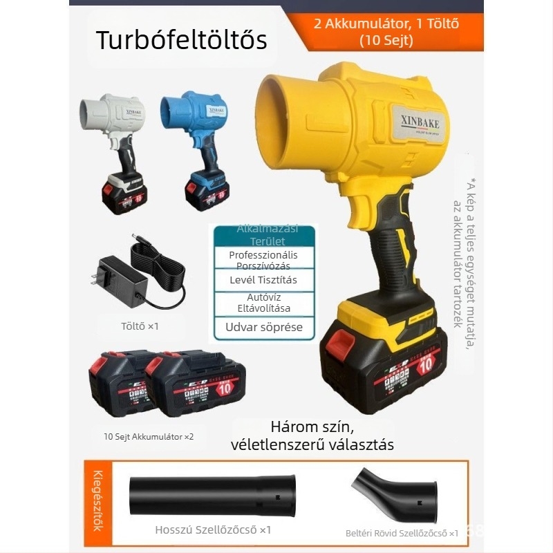 Zhen hu Ipari lítiumakkumulátoros levegőfúvó, 21V, nagy teljesítményű turbó meghajtás
