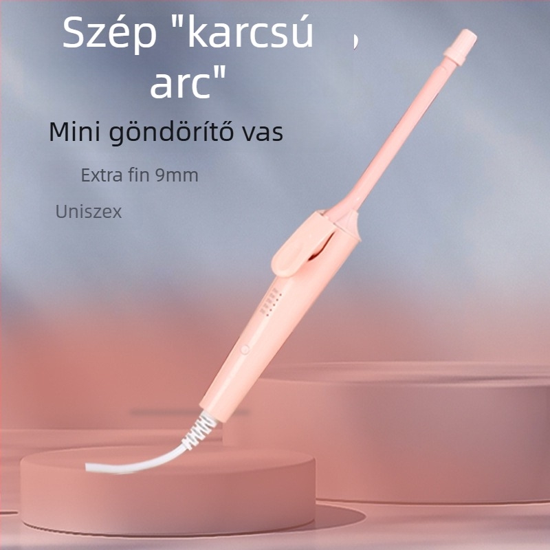 Kerámiás vezetővel ellátott hajgöndörítő, állítható hőmérséklet, vezetékes AC‑tápellátás, 20W, 220–230V