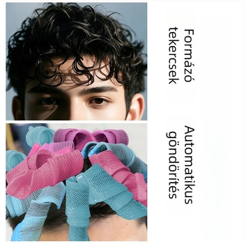 Hajgöndörítő vas texturált felülettel és automata göndörítéssel (Márka: Anubis; Anyag: műanyag/gyanta; Alkalmas: hétköznapi felhasználók)