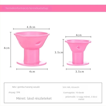 Gombás típusú hajgöndörítő vas, szilikon, hazai gyártású, márka Other, mindennapi felhasználók számára