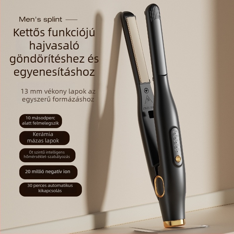 Kétfunkciós hajvasaló és göndörítő kerámiabevonattal, 16-20 mm átmérő, 30 W, 220 V