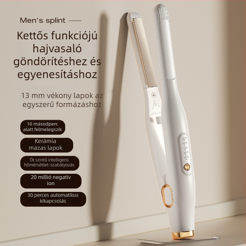 Kétfunkciós hajvasaló és göndörítő kerámiabevonattal, 16-20 mm átmérő, 30 W, 220 V