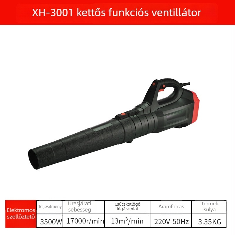 ETOP Magas teljesítményű poreltávolító fúvó számítógépek tisztításához, 220V, erős légáramlat