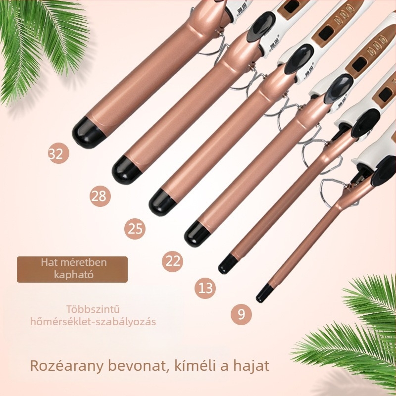 Arany kerámia curlingvas, mini méret, 21–30 mm henger, 110–240 V, 35 W