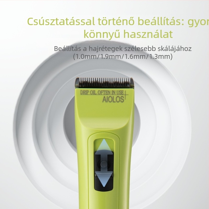 S1 Wind God hajvágó, szénkefe motor, kerámiapenge, leválasztható és mosható penge, beépített akkumulátor