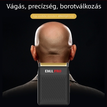 Bill 400 Mini Borotva — Tölthető, Kefés motor, Titánötvözetű vágófej, 1000–1200mAh beépített akkumulátor, Vízálló