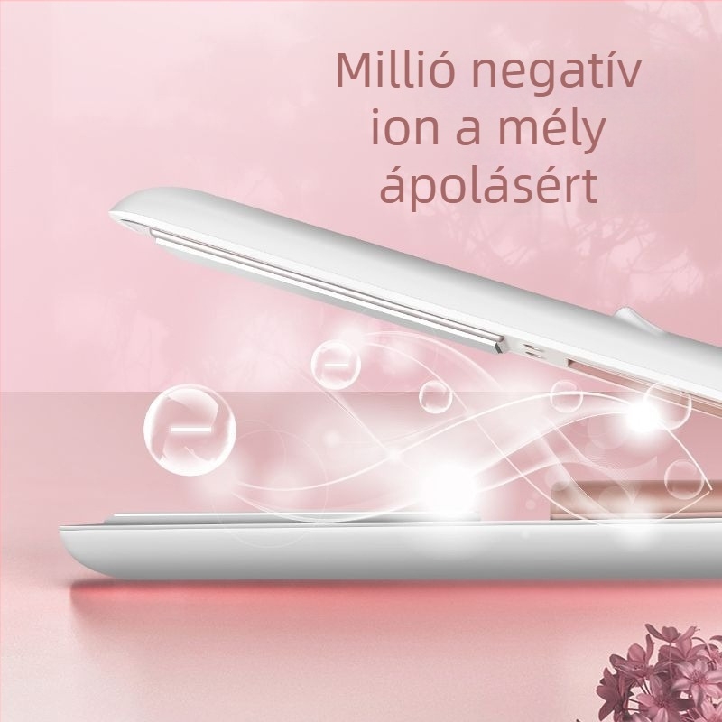 Vezeték nélküli, újratölthető 3-az-1-ben hajvasaló – egyenesítés és göndörítés, kompakt, környezetbarát ötvözetből készült fűtőelem