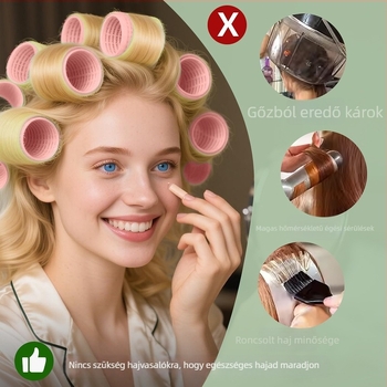 Öntapadós hajtekercsek, PP és nylon, Youyouyipin márka, mindennapi használatra.