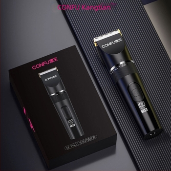 Kangfu hajvágó – professzionális szalon elektromos hajvágó férfiak számára, újratölthető, kettős energiaellátású, kerámia pengék, kefés motor, mosható penge, 1–3 óra üzemidő