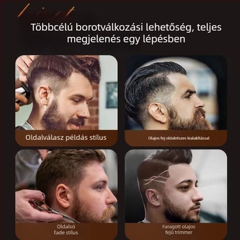 Professzionális állati hajvágó – brushless motor, rozsdamentes acél pengék, adapteres tápegység (beépített akkumulátor nélkül), tisztítás kefével