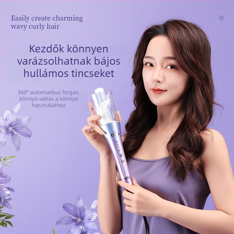 Turmalin-kerámiás göndörítő vas, 10 szintű hőmérséklet-szabályozás, gyors formázás kevesebb mint 1 perc alatt, CE tanúsítvány