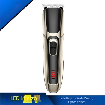 Vezeték nélküli hajvágó kefemotorral, újratölthető, rozsdamentes acél pengével, könnyen tisztítható, halk 36–45 dB