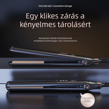 Kétfunkciós hajkiegyenesítő és göndörítővas titánbevonattal, 16–20 mm átmérőjű hővezető, 3‑szintű hőmérséklet-szabályozás, 40 W, 220 V