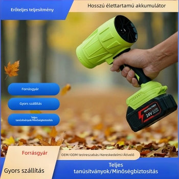Ipari vezeték nélküli légfúvó 21V Li-ion akkumulátorral, porbeszívó készülék nélkül