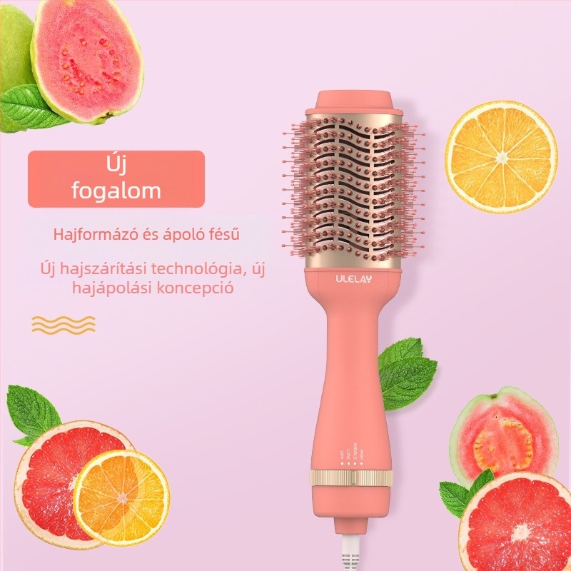 ULELAY 1000W három az egyben hajszárító-fésű kerámiamelegítéssel, negatív ion technológia, 10 szintű hőmérséklet-szabályozás, nylon-szálas ház