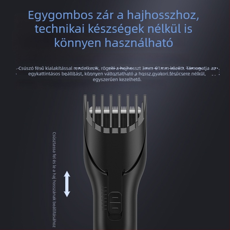 Okos, állítható otthoni elektromos hajvágó felnőttek és gyerekek számára, professzionális szalonminőség