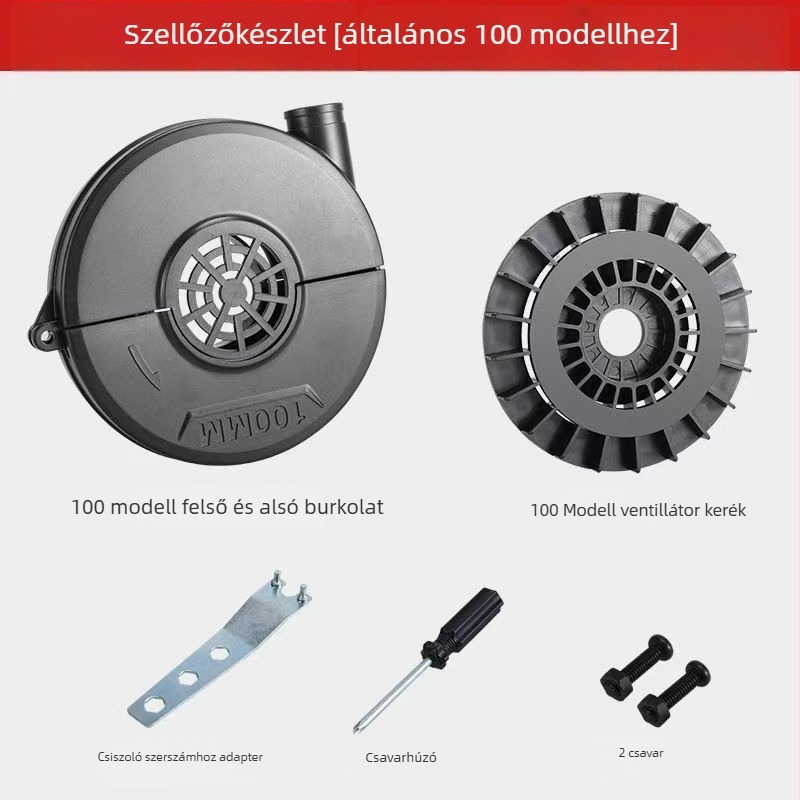 Kábel nélküli fújtató pumpa – 21V Li-ion akkumulátor, porgyűjtő készülék mellékelve, feszültség-tartomány AC 50–250V