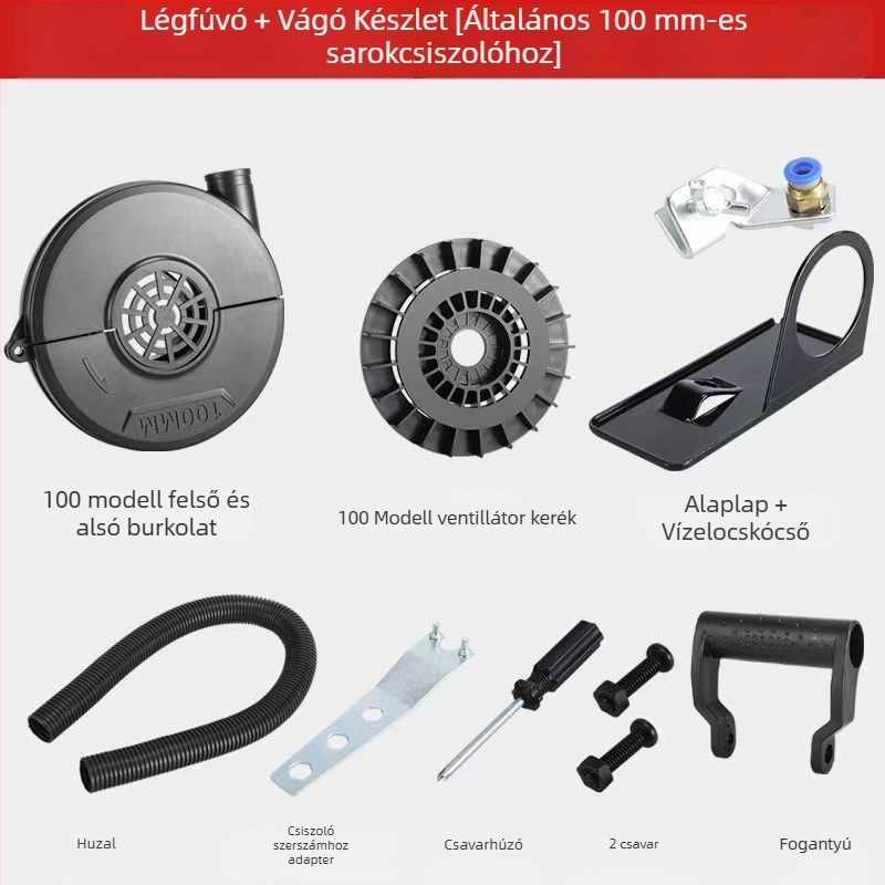 Kábel nélküli fújtató pumpa – 21V Li-ion akkumulátor, porgyűjtő készülék mellékelve, feszültség-tartomány AC 50–250V