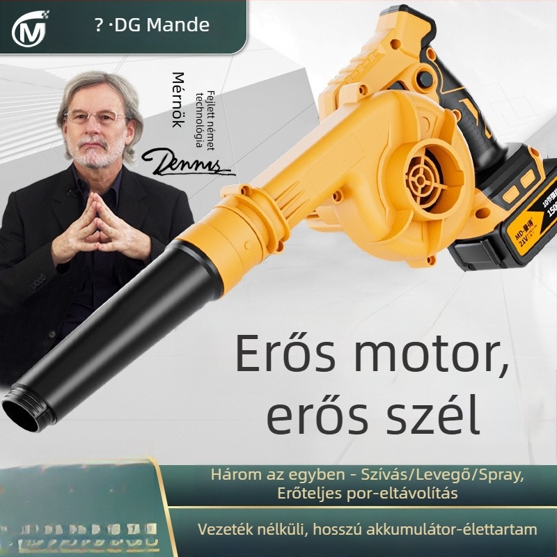 Nagy teljesítményű ipari lítium-akkumulátoros fúvóberendezés – 21V, vákuumfunkció nélkül