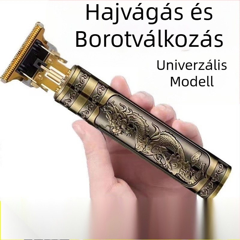 Otthoni használatra szánt elektromos hajvágó, többfunkciós trimmelő, kefés motor, titan ötvözet pengék, DC tápegység, beépített akkumulátor >6000 mAh, teljes testben mosható