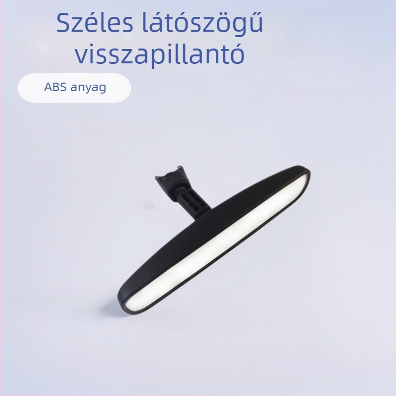 Haijixing 9796 Autó belső visszapillantó tükör, sík, ABS ház; felépítés ABS+üveg+alumíniumcső; állítható szög 98%