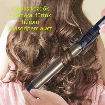 Professzionális forgó curlingvas stúdióhoz, nagy átmérőjű, 31 mm és afölötti; három az egyben: szárítás, göndörítés, egyenesítés; turmalin-keramikus hővezető; állítható hőmérséklet